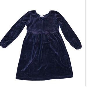 Girls Tommy Hilfiger velour dress size 6